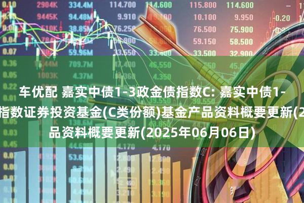 车优配 嘉实中债1-3政金债指数C: 嘉实中债1-3年政策性金融债指数证券投资基金(C类份额)基金产品资料概要更新(2025年06月06日)