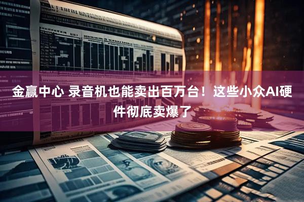 金赢中心 录音机也能卖出百万台！这些小众AI硬件彻底卖爆了