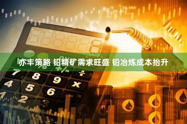 亦丰策略 铅精矿需求旺盛 铅冶炼成本抬升